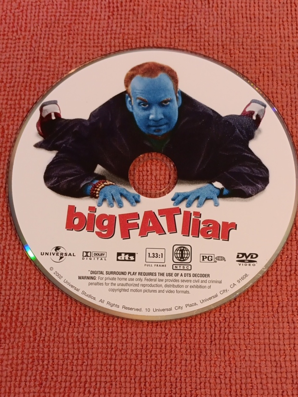 2/$8 Big Fat Liar DVD *NO CASE*